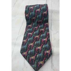 PIERRE BALMAIN Paris 100% Silk Mens Necktie Tie Made in Italy Giraffes